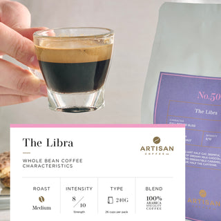 The Libra Whole Bean HalfCaf Coffee